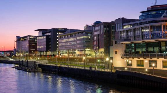 Glasgow's International financial services district waterfront